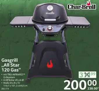 Selgros Char-Broil Gasgrill ,,All Star 120 Gas" Angebot