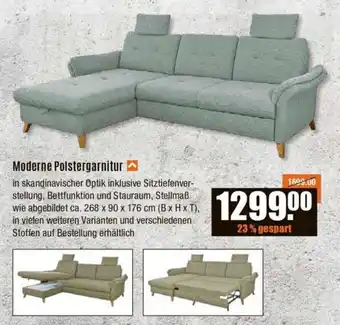 V Baumarkt Moderne Polstergarnitur Angebot