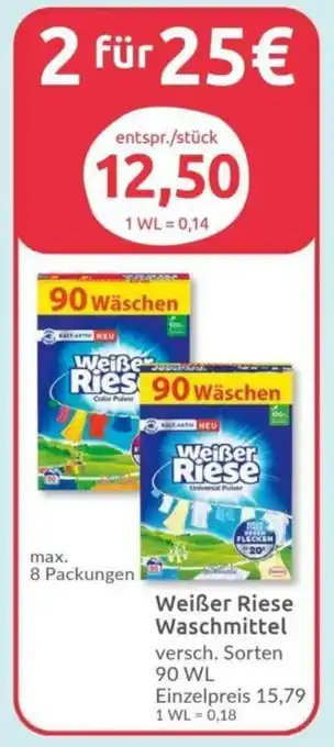 Budni Weißer Riese Waschmittel 90 WL Angebot