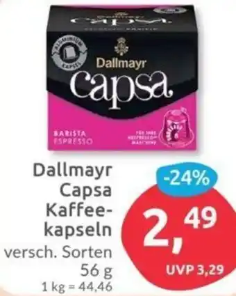 Budni Dallmayr Capsa Kaffeekapseln 56 g Angebot