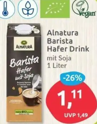 Budni Alnatura Barista Hafer Drink 1 Liter Angebot