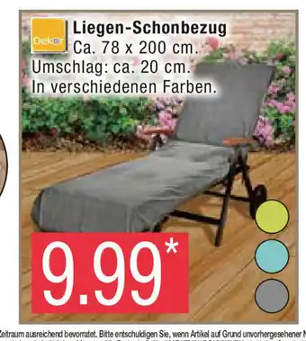 Marktkauf Dekor Liegen-Schonbezug Ca. 78 x 200 cm Angebot