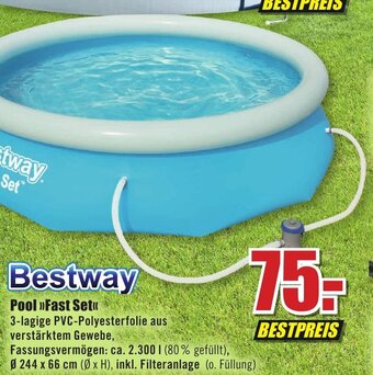 B1 Discount Baumarkt Bestway Pool »>Fast Set«< Angebot