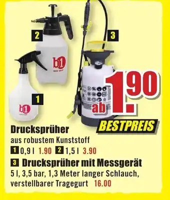 B1 Discount Baumarkt b1 Drucksprüher aus robustem Kunststoff Angebot