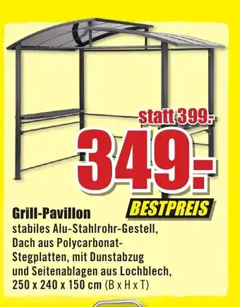 B1 Discount Baumarkt Grill-Pavillon Angebot