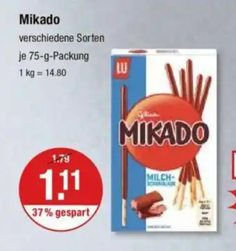 V Markt Mikado 75-g-Packung Angebot