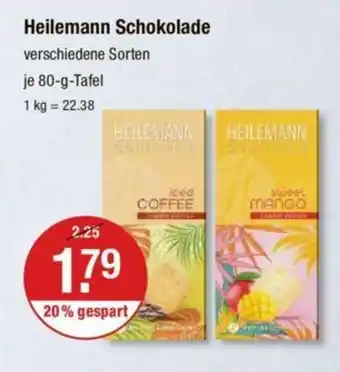 V Markt Heilemann Schokolade 80-g-Tafel Angebot