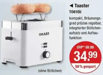 V Markt GRAEF Toaster T061EU Angebot