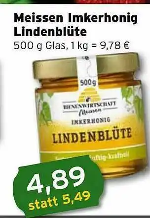 CAP Markt Meissen Imkerhonig Lindenblüte Angebot