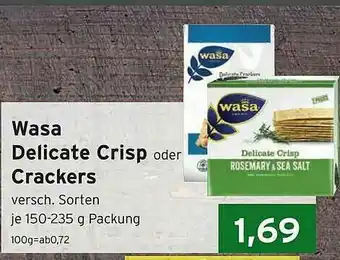 CAP Markt Wasa Delicate Crisp Oder Crackers Angebot