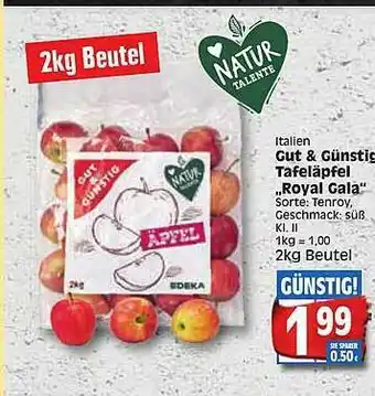 Edeka Gut & Günstig Tafeläpfel „royal Gala” Angebot