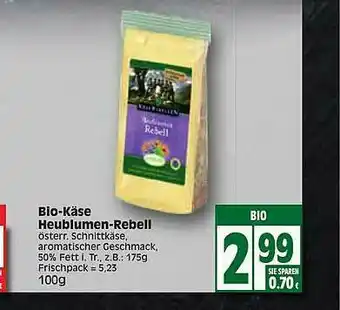 Edeka Bio-käse Heublumen-rebell Angebot