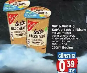 Edeka Gut & Günstig Kaffee-spezialitäten Angebot