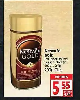 Edeka Nescafé Gold Angebot