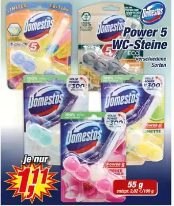 Posten Börse Domestos Power 5 WC-Steine 55 g Angebot