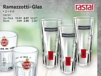 Selgros rastal Ramazzotti-Glas Angebot