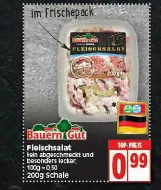 Elli Markt Bauern Gut Fleischsalat Angebot