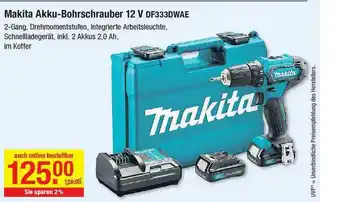 V Baumarkt Makita Akku-bohrschrauber 12v Df333dwae Angebot