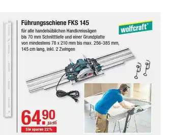 V Baumarkt Führungsschiene Fks 145 Wolfcraft Angebot