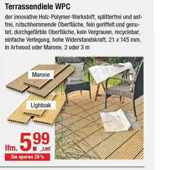 V Baumarkt Terrassendiele Wpc Angebot