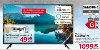 Selgros Samsung 4K LED-TV GU85AU7179 Angebot