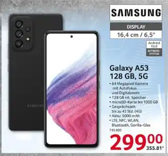 Selgros SAMSUNG Galaxy A53 128 GB, 5G Angebot