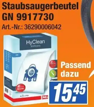 Expert Technomarkt HyClean Staubsaugerbeutel GN 9917730 Angebot