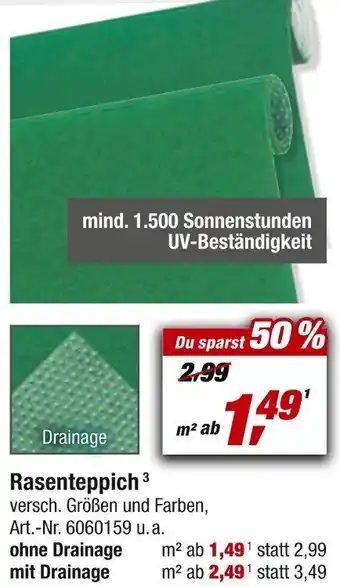 toom Baumarkt Rasenteppich Angebot