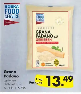 Handelshof EDEKA FOOD SERVICE Grana Padano gerieben 1 kg Packung Angebot