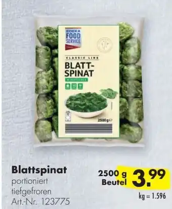 Handelshof EDEKA FOOD SERVICE Blattspinat 2.5kg Angebot