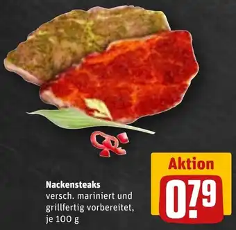 REWE Nackensteaks 100 g Angebot