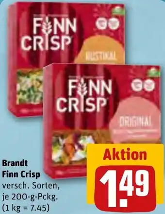 REWE Brandt Finn Crisp 200 g Pckg. Angebot