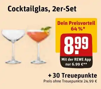 REWE Cocktailglas, 2er-Set Angebot