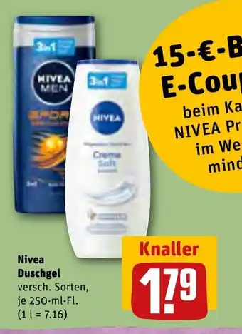 REWE Nivea Duschgel 250-ml-Fl. Angebot