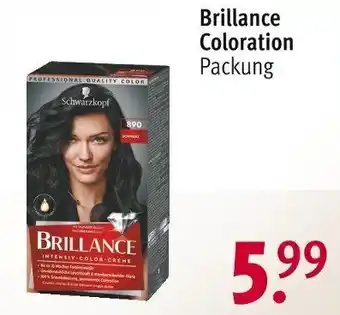 Rossmann Brillance Coloration Packung Angebot