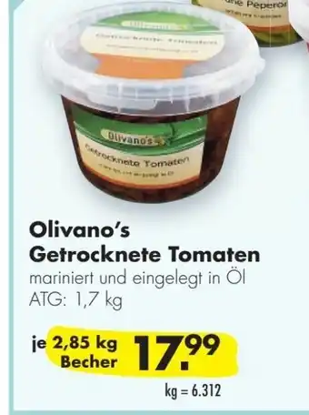 Handelshof Olivano's Getrocknete Tomaten 2.85kg Angebot