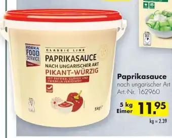 Handelshof EDEKA FOOD SERVICE PAPRIKASAUCE 5 kg Angebot