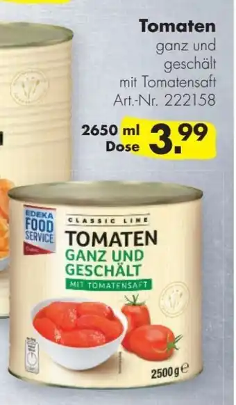 Handelshof EDEKA FOOD SERVICE Tomaten 2650ml Angebot