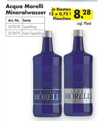 Handelshof Acqua Morelli Mineralwasser 12 x 0,75L Angebot