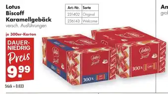 Handelshof Lotus Biscoff Karamellgebäck 300st Angebot