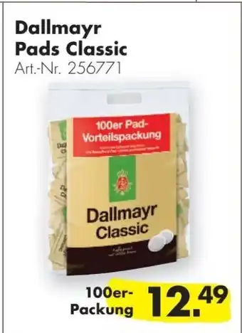 Handelshof Dallmayr Pads Classic 100st Angebot