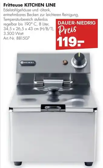 Handelshof HENDI Fritteuse KITCHEN LINE Angebot
