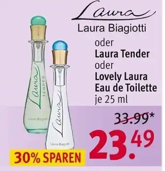 Rossmann Laura Biagiotti oder Laura Tender oder Lovely Laura Eau de Toilette je 25 ml Angebot