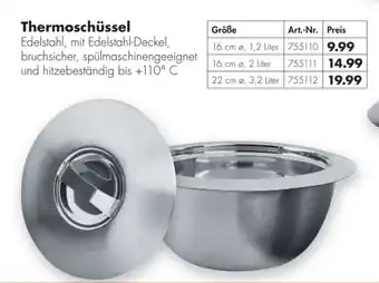 Handelshof GSW Thermoschüssel Edelstahl Angebot