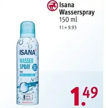 Rossmann Isana Wasserspray 150 ml Angebot