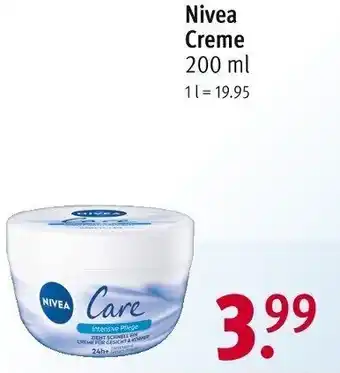 Rossmann Nivea Creme 200 ml Angebot