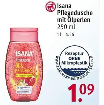 Rossmann Isana Pflegedusche mit Ölperlen 250 ml Angebot