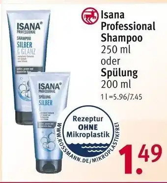 Rossmann Isana Professional Shampoo 250 ml oder Spülung 200 ml Angebot