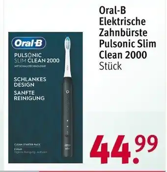 Rossmann Oral-B Elektrische Zahnbürste Pulsonic Slim Clean 2000 Stück Angebot