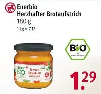 Rossmann Enerbio Herzhafter Brotaufstrich 180 g Angebot